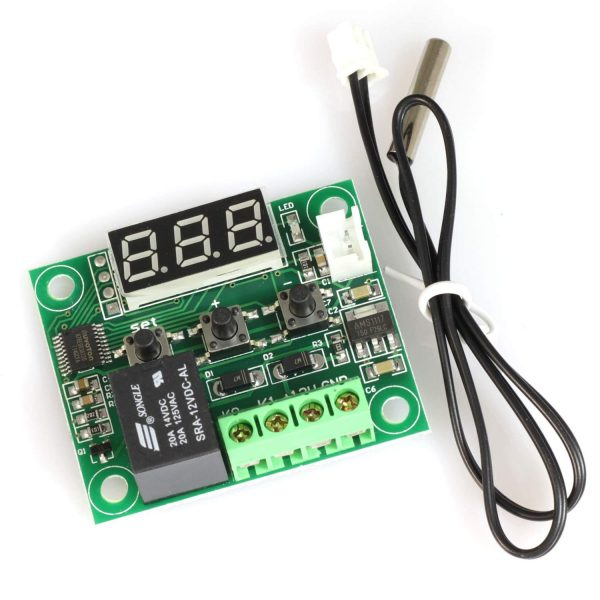 SMT circuit board assembly for thermostat