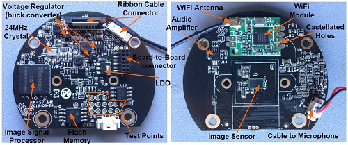 SMT circuit board assembly for smart camera